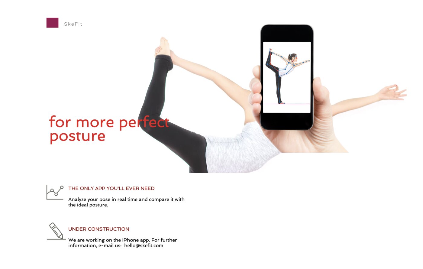 SkeFit 소개 화면